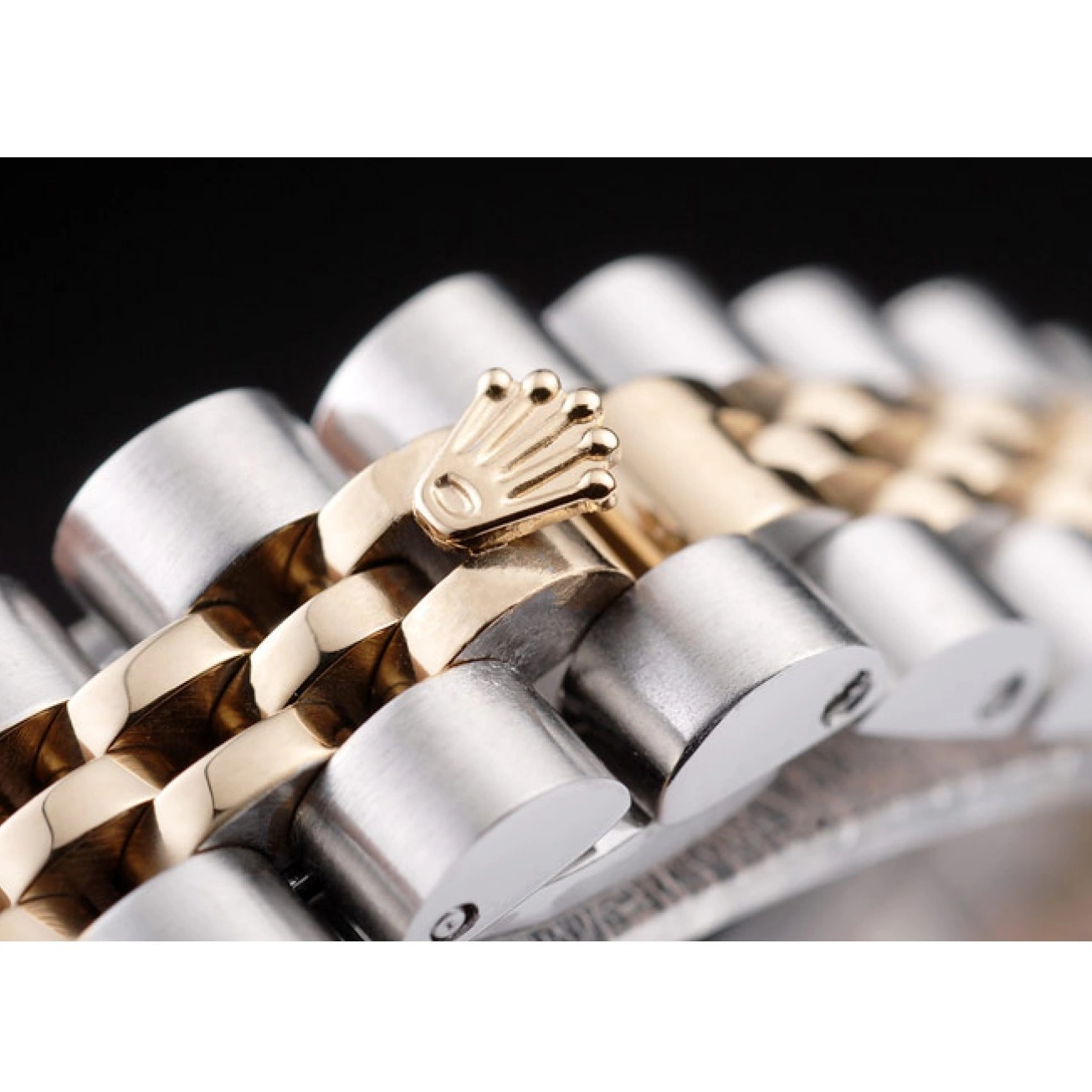 Aaa replica watch Yellow Datejust Plated Two 98079 Steel Rolex Tone Stainless Gold 0708